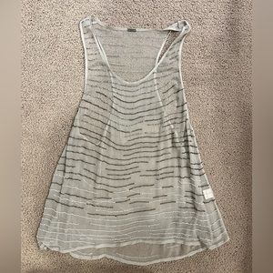 Chan Luu sheer and sequin tank, S
